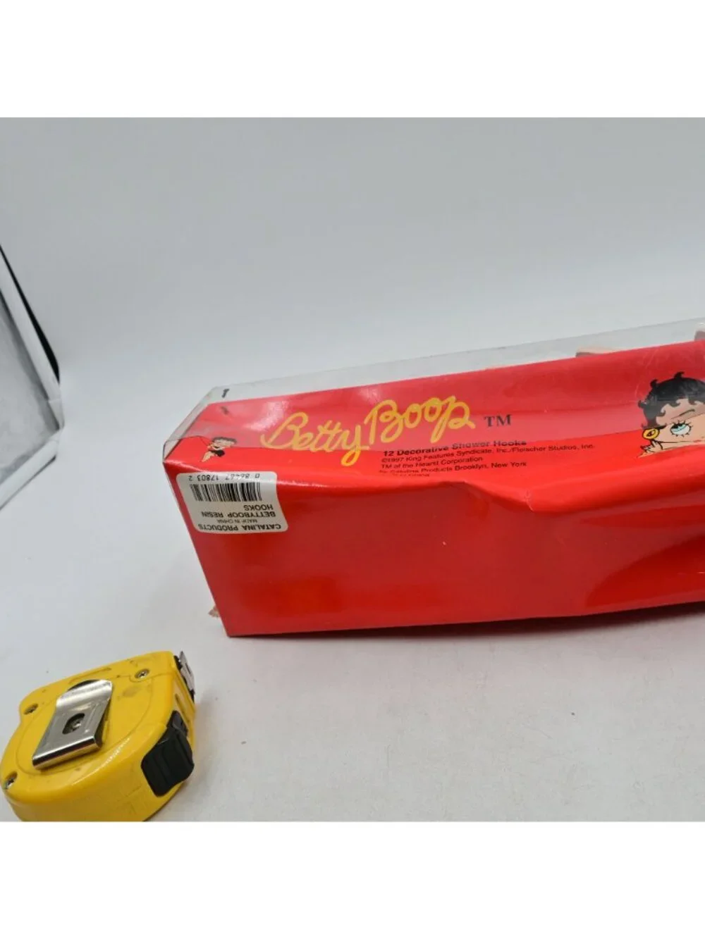 Catalina Products Betty Boop Resin Shower Hooks Set Of 12 Vintage 1997 NIB